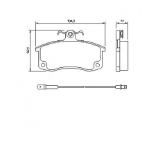 0 986 424 783 BOSCH Комплект тормозных колодок, дисковый тормоз