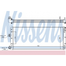 61887 NISSENS Радиатор, охлаждение двигателя