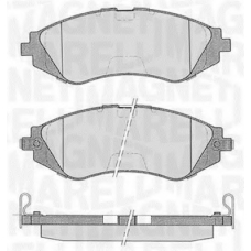 363916060207 MAGNETI MARELLI Комплект тормозных колодок, дисковый тормоз