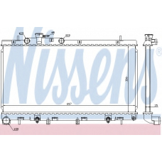 67729 NISSENS Радиатор, охлаждение двигателя