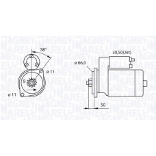 063521240220 MAGNETI MARELLI Стартер
