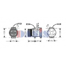 851357N AKS DASIS Компрессор, кондиционер