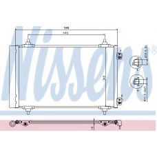 940111 NISSENS Конденсатор, кондиционер