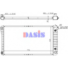 520810N AKS DASIS Радиатор, охлаждение двигателя