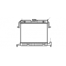 OL2087 AVA Радиатор, охлаждение двигателя