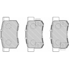 FDB1679 FERODO Комплект тормозных колодок, дисковый тормоз