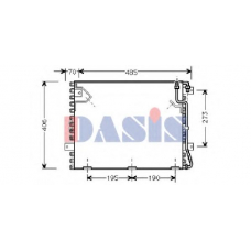 052001N AKS DASIS Конденсатор, кондиционер