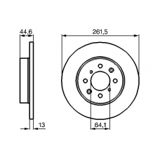 0 986 478 889 BOSCH Тормозной диск