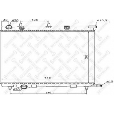 10-25186-SX STELLOX Радиатор, охлаждение двигателя