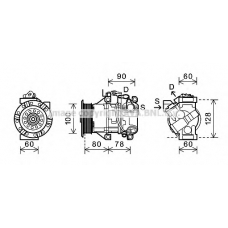 TOK618 AVA Компрессор, кондиционер