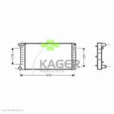 31-0426 KAGER Радиатор, охлаждение двигателя