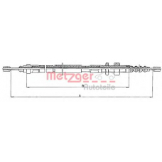 10.4684 METZGER Трос, стояночная тормозная система