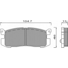 AC420581D AC Delco Комплект тормозных колодок, дисковый тормоз