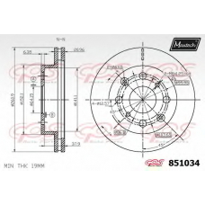 851034.6880 MAXTECH Тормозной диск