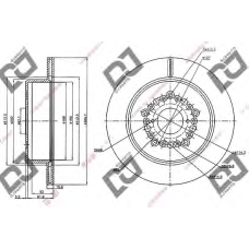 BD1022 DJ PARTS Тормозной диск