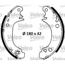 553622 VALEO Комплект тормозных колодок