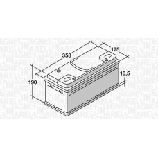 068092076010 MAGNETI MARELLI Стартерная аккумуляторная батарея