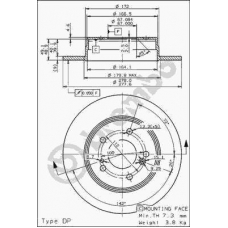 08.5178.30 BREMBO Тормозной диск