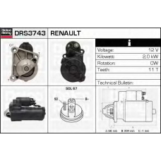 DRS3743 DELCO REMY Стартер