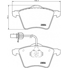 8DB 355 008-771 HELLA Комплект тормозных колодок, дисковый тормоз