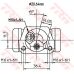 BWF191 TRW Колесный тормозной цилиндр