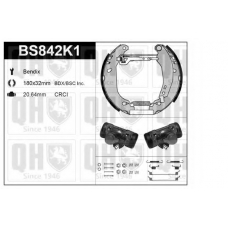 BS842K1 QUINTON HAZELL Комплект тормозов, барабанный тормозной механизм