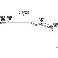 01.97520 MTS Глушитель выхлопных газов конечный