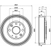 MBD207 MINTEX Тормозной барабан