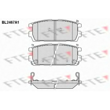 BL2467A1 FTE Комплект тормозных колодок, дисковый тормоз