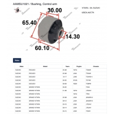 AAMSU1021 Tenacity Сайлентблок рычага резиновый (1048) aamsu1021