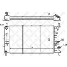 10-25213-SX STELLOX Радиатор, охлаждение двигателя