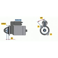 0 001 112 003 BOSCH Стартер