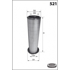 FA3558 MECAFILTER Воздушный фильтр