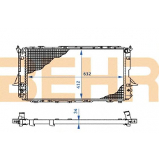 2110273 BEHR Radiator