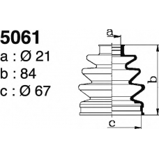 5061 DEPA Комплект пылника, приводной вал