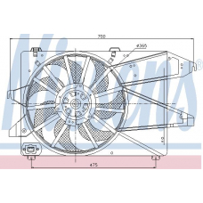 85504 NISSENS Вентилятор, охлаждение двигателя
