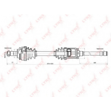 CD1416 LYNX Cd-1416 привод в сборе передний r bmw x5 (e53) 3.0-4.4 00-06