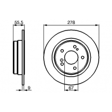 0 986 478 325 BOSCH Тормозной диск