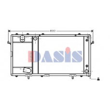 370470N AKS DASIS Радиатор, охлаждение двигателя