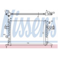 63008A NISSENS Радиатор, охлаждение двигателя