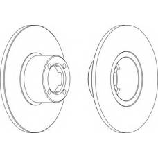 DDF286-1 FERODO Тормозной диск