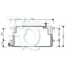 CO0215 EQUAL QUALITY Конденсатор, кондиционер