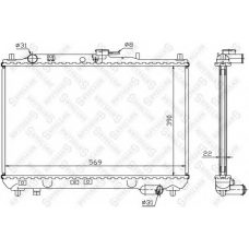 10-25292-SX STELLOX Радиатор, охлаждение двигателя