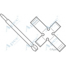 KIT400 APEC Комплектующие, тормозные колодки