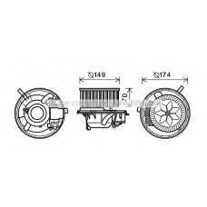 VW8341 AVA Электродвигатель, вентиляция салона