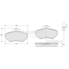 FB210446 FLENNOR Комплект тормозных колодок, дисковый тормоз