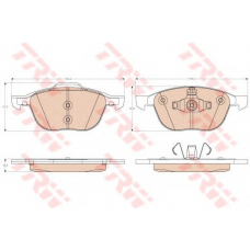 GDB2011 TRW Комплект тормозных колодок, дисковый тормоз