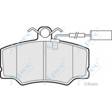 PAD691 APEC Комплект тормозных колодок, дисковый тормоз