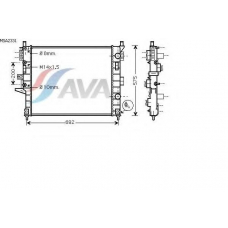 MSA2331 AVA Радиатор, охлаждение двигателя