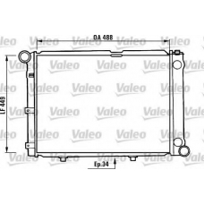 730343 VALEO Радиатор, охлаждение двигателя